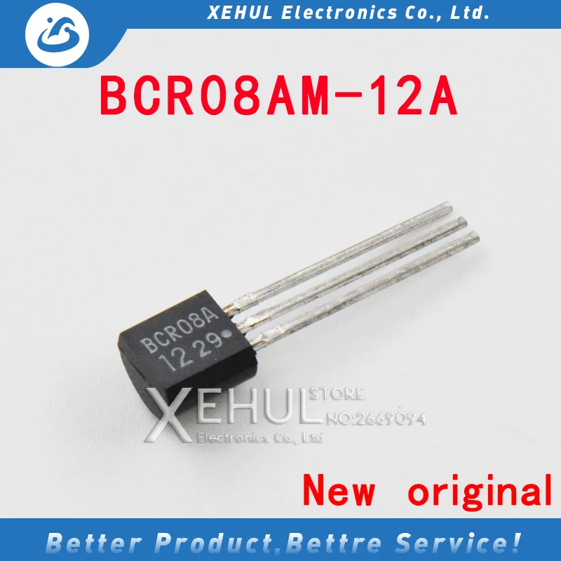

10PCS /50PCS BCR08AM-12A BCR08A BCR08 TRIAC SENS GATE 600V 0.8A TO92