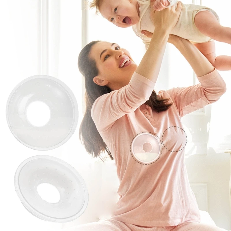 2Pcs Breast Shells Milk Catcher Food Grade Nursing Cups for Nursing Moms Efficient Milk Anti-Flow Breastmilk Collector breast milk collector