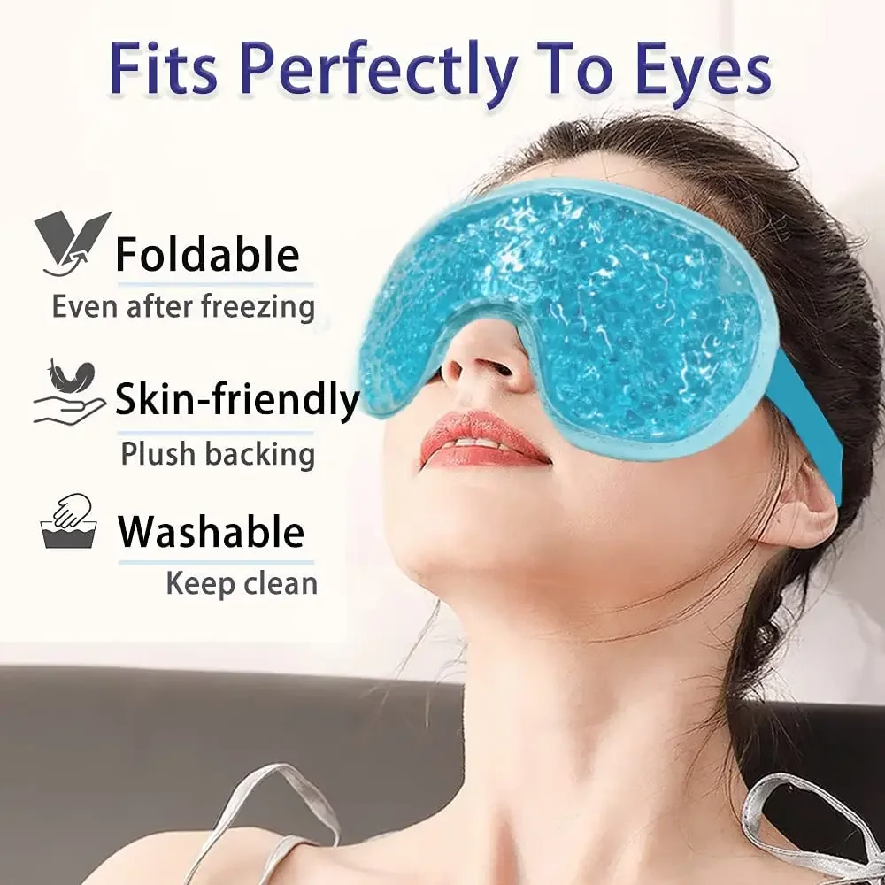 Gel Ice Eye Mask Ice Compress Sleeping Masks Beauty Eyes Health Tools Anti Dark Circle Eyes Bag Relax Sleep Aid Cooling Gel Mask