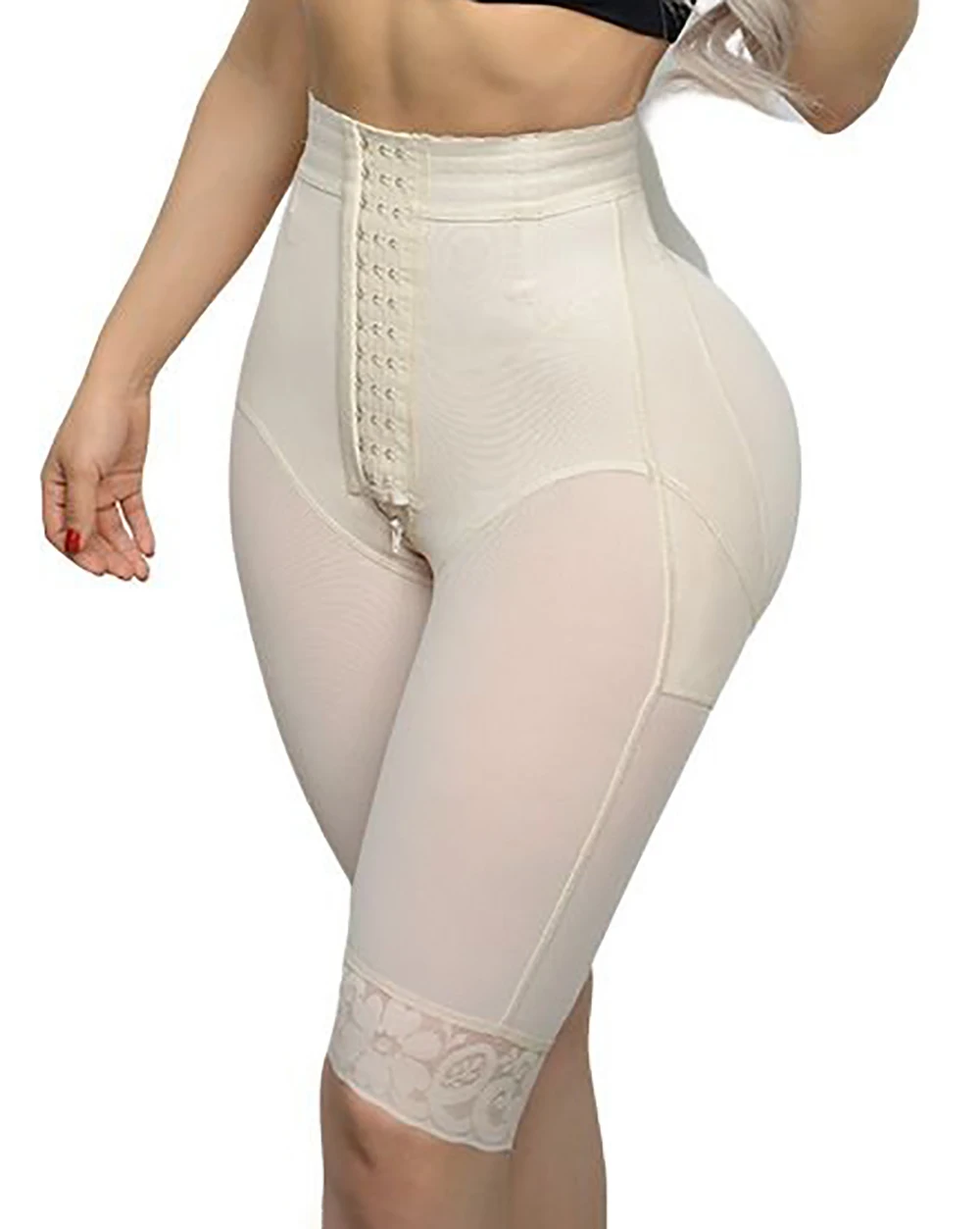 

High Waist Hip-lifting Thigh Shaping Knee-length Shorts Butt Lifter Seamless Tummy Control Waist Trainer Body Shaper Shapewear