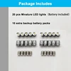 20 Pcs Miniature Led Lights,Tiny Lights For Hand Craft,Miniature Lights Battery Powered, Lights (Multi-Color Changing) 5