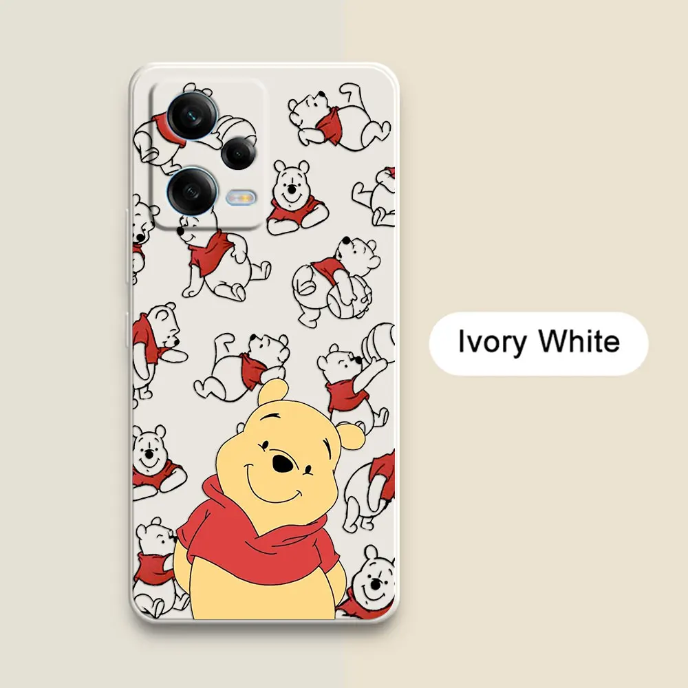 Cartoon Winnies The Poohs Bear Fundas For Xiaomi Redmi Note 13 Pro Plus 12 12S 11 11S 10 10S 9 9S 8 7 Pro 5G Case Silicone Cover