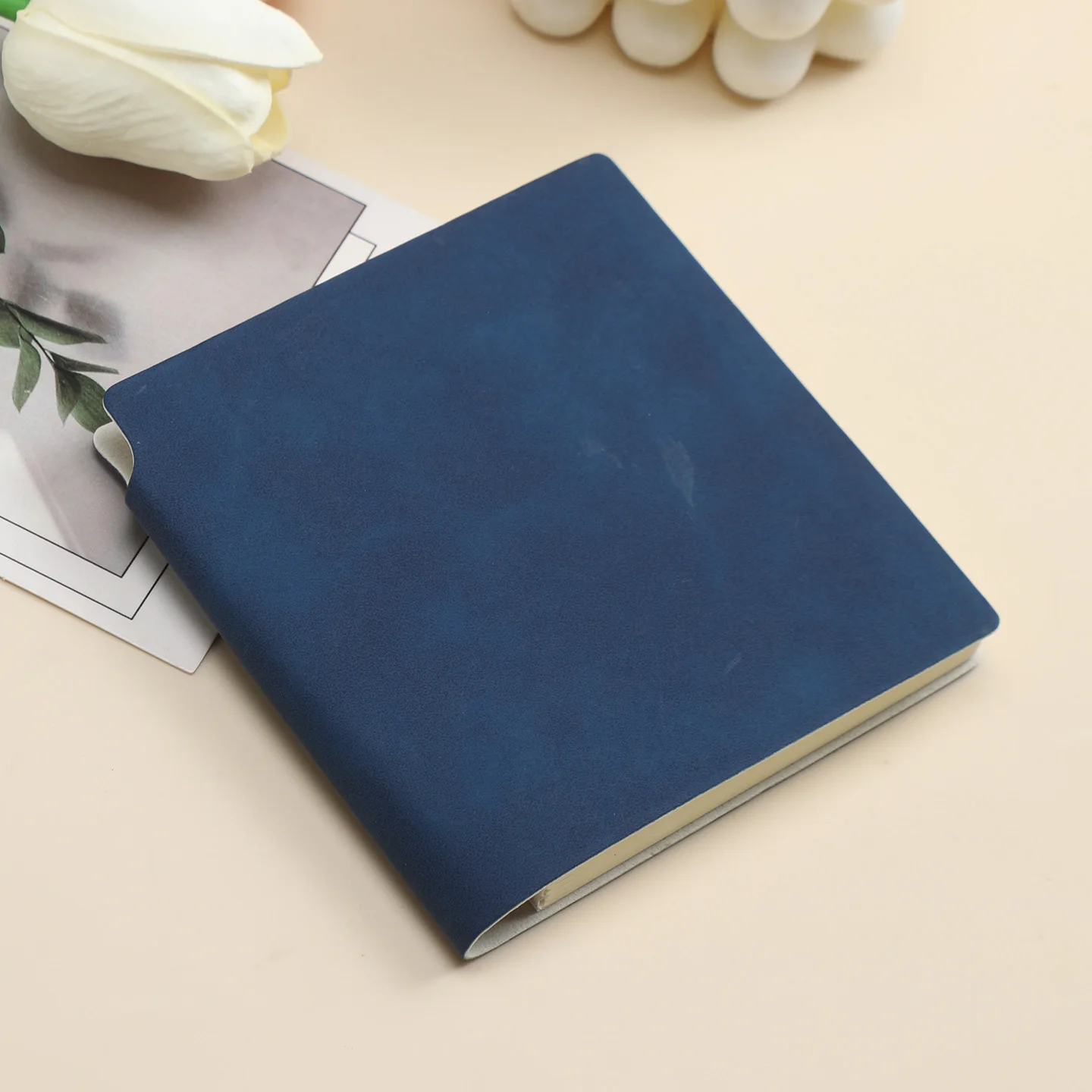 Set of 3 PU Leather Mini Pocket Journals – 196-Page Blank Notepads with Pen Holder