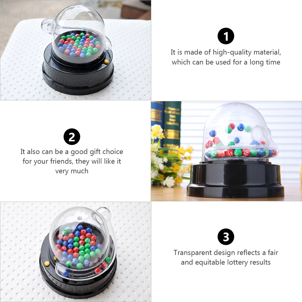 1 Set Electric Kidcraft Playsets Lottery Machine Party Mini Lotto Games Machine Jackpot Number Picking