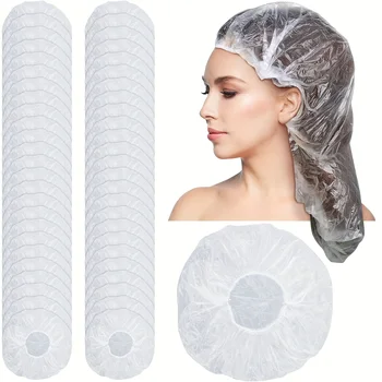 Cuffia da doccia monouso - Copricapo elastico di alta qualità adatto a donne con capelli lunghi e spessi, e trecce - per viaggi, spa