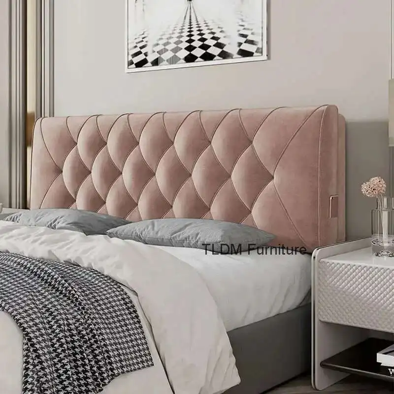 Backrest Soft Bag Bed Headboards for Hotel Headboards American Flannel Cloth Skin-Friendly Light Luxury Household Bed Headboards Backrest Soft Bag Bed Headboards for Hotel Headboards American Flannel Cloth Skin-Friendly Light Luxury Household Bed Headboards