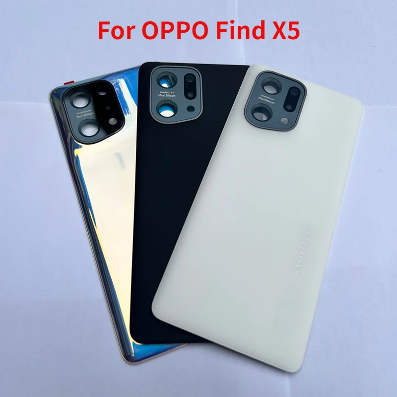 Оригинальная задняя крышка для OPPO Find X5 PFFM10 CPH2307 Крышка батарейного отсека стеклянная задняя крышка корпус фотокамеры чехол mypads пугливый кот для oppo find x5 задняя панель накладка бампер