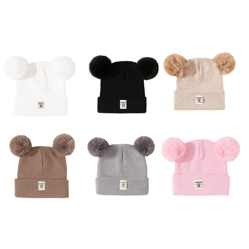 

Babies Beanie Hat Knitted Infant Winter Warm Hat for Boys Girl Christmas Gift