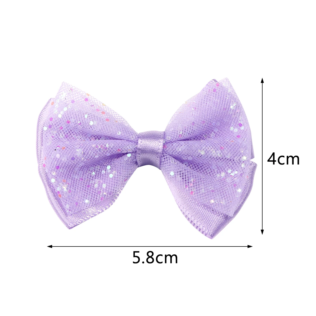 10PCS Dog Bow Polyester Mesh Sequin Bow Dog Hair Accessories Handmade Puppy Bows For Dogs and Cats Cute Pet Accessories 2