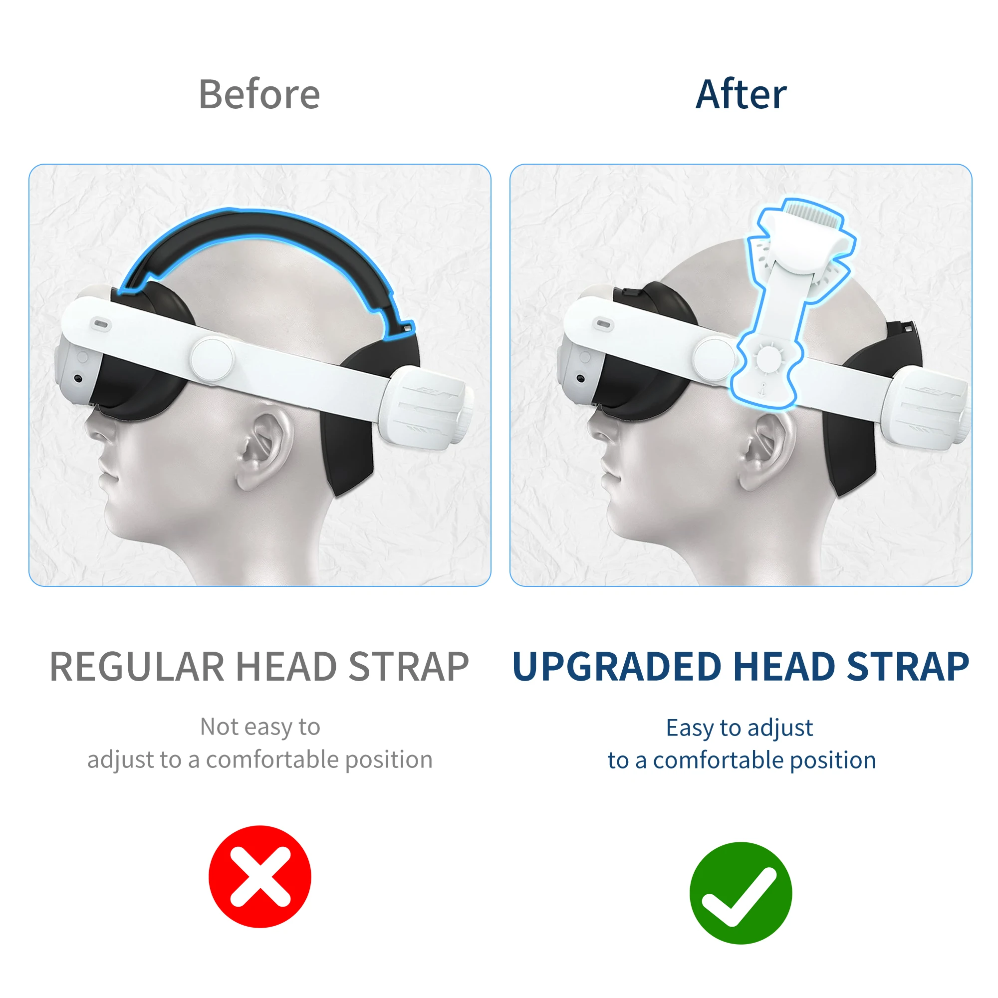 Ergonomic Comfort Headband for VR Glasses