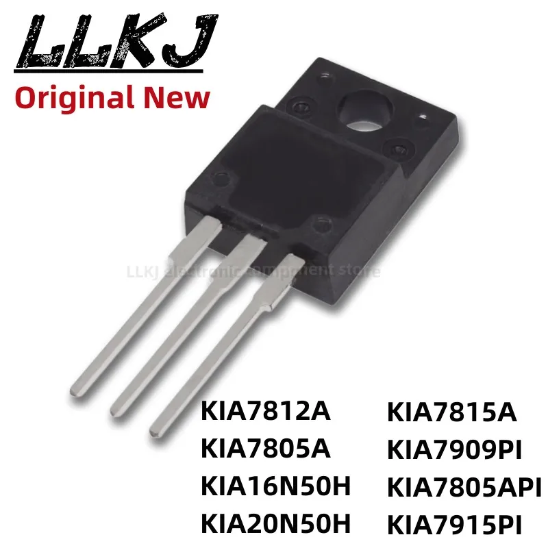 

1pcs KIA7812A KIA7805A KIA16N50H KIA20N50H KIA7815A KIA7909PI KIA7805API KIA7915PI TO-220 MOS FET