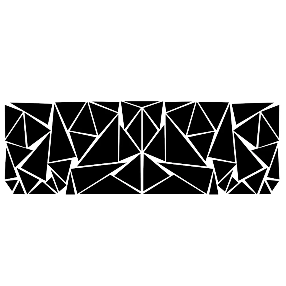 

20 см * 60 см матовые черные треугольные автомобильные наклейки, боковая наклейка, виниловый Стайлинг, Автомобильные украшения, фотоаксессуары