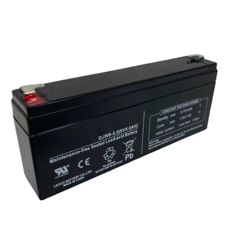 DJW6-5.0 6V 5.0Ah Lead-Acid Battery for Leoch for Electronic Scale for Waterproo