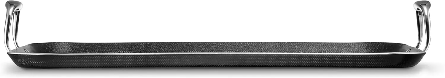 HexClad Hybrid Nonstick Double Burner Griddle, Compatible with All Cooktops, Oven-Safe up to 500&ordm;F, Metal-Utensil Safe