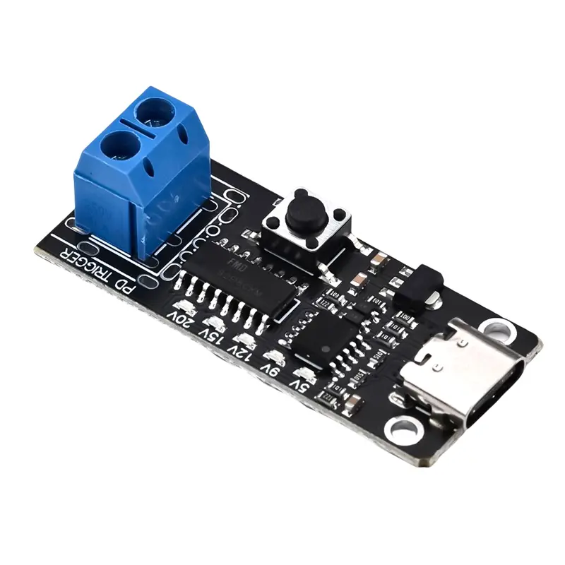100W 5A USB-C Fast Charge Trigger Board Module PD/QC Decoy Board Fast Charge USB Type-c PD 2.0 3.0 Power Delivery Boost Module image 7