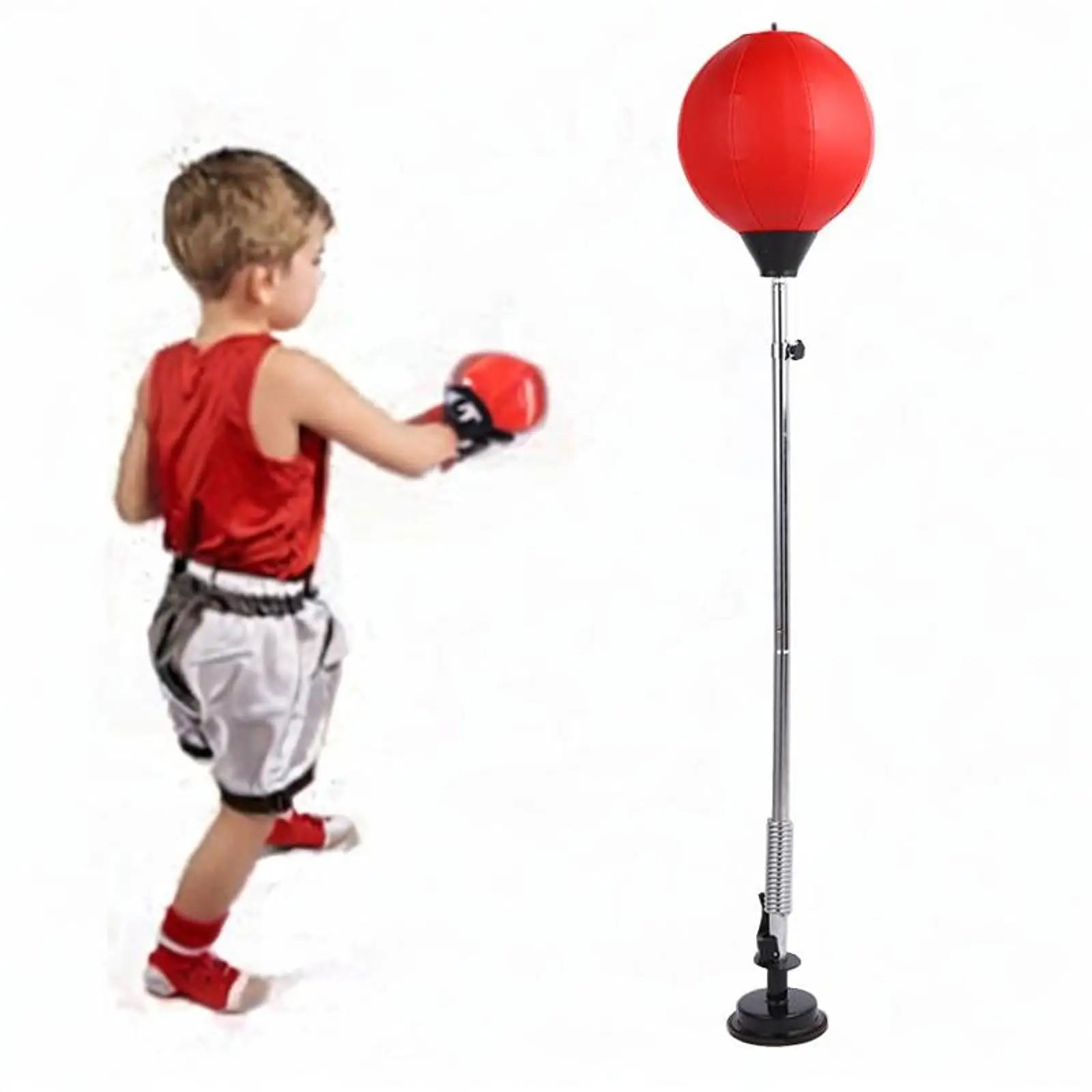 Boxing Training Target Punching Bag with Stand Adjustable Height Agility Speed Bag Fitness Equipment for Home Gym MMA Boxing