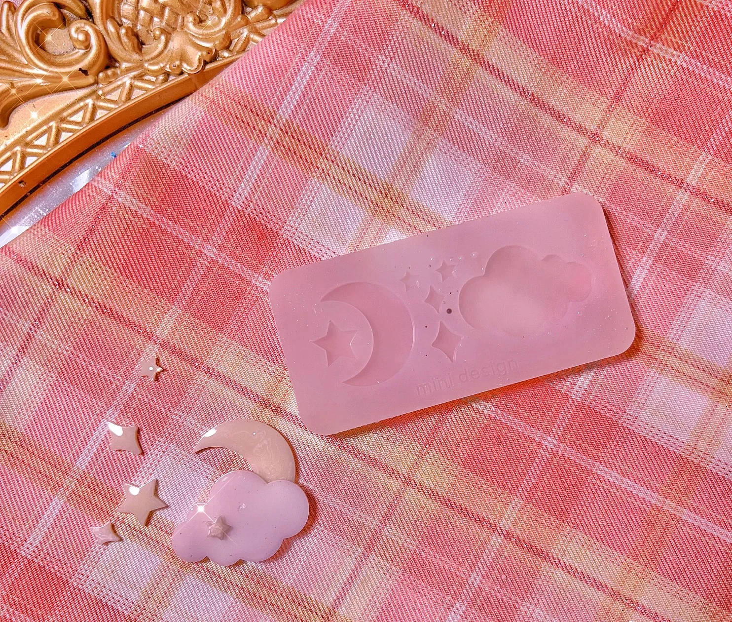 Wsy-407 Moon Silicone Mold Cloud Resin Mold Accessori Star Stampo In Silicone Stampo Per Replica Fatto A Mano