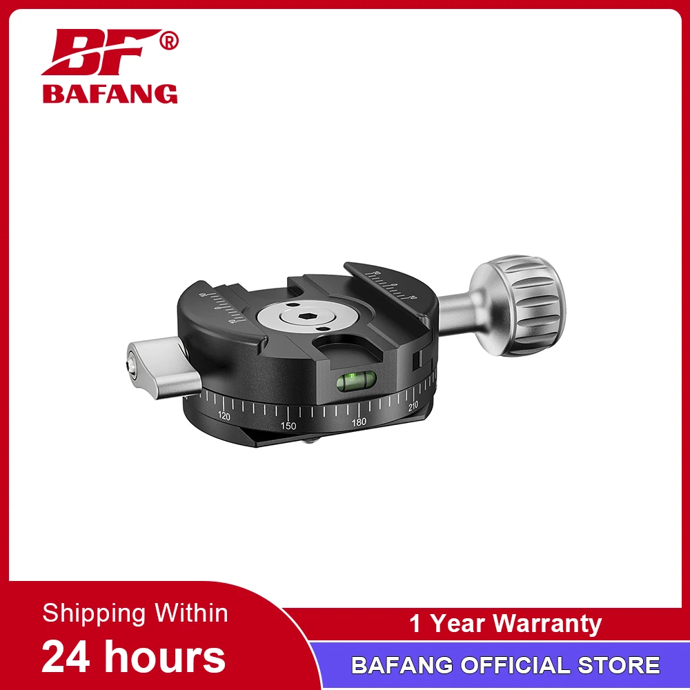 BAFANG BFJ-01A Geared Clamp 360&deg; Rotation Round Panoramic Clamp Seat for Tripod Head For DSLR Camera