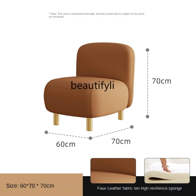 

zqNordic Living Room Sofas Luxury Design Home Furniture Technology Cloth Waterproof Sofa Modern Small House Lazy Sofa Armchair