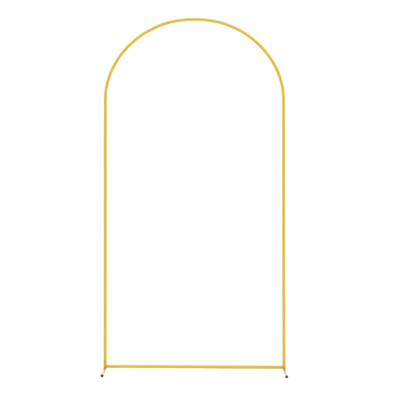 5ft/6ft/6.6ft Golden Arch Background Metal Frame Wedding Event Decoration