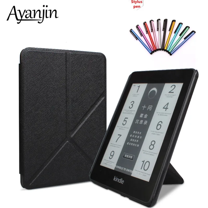 Kindle 6 (11ème Gén - 2022) Etui Cuir Origami - Noir