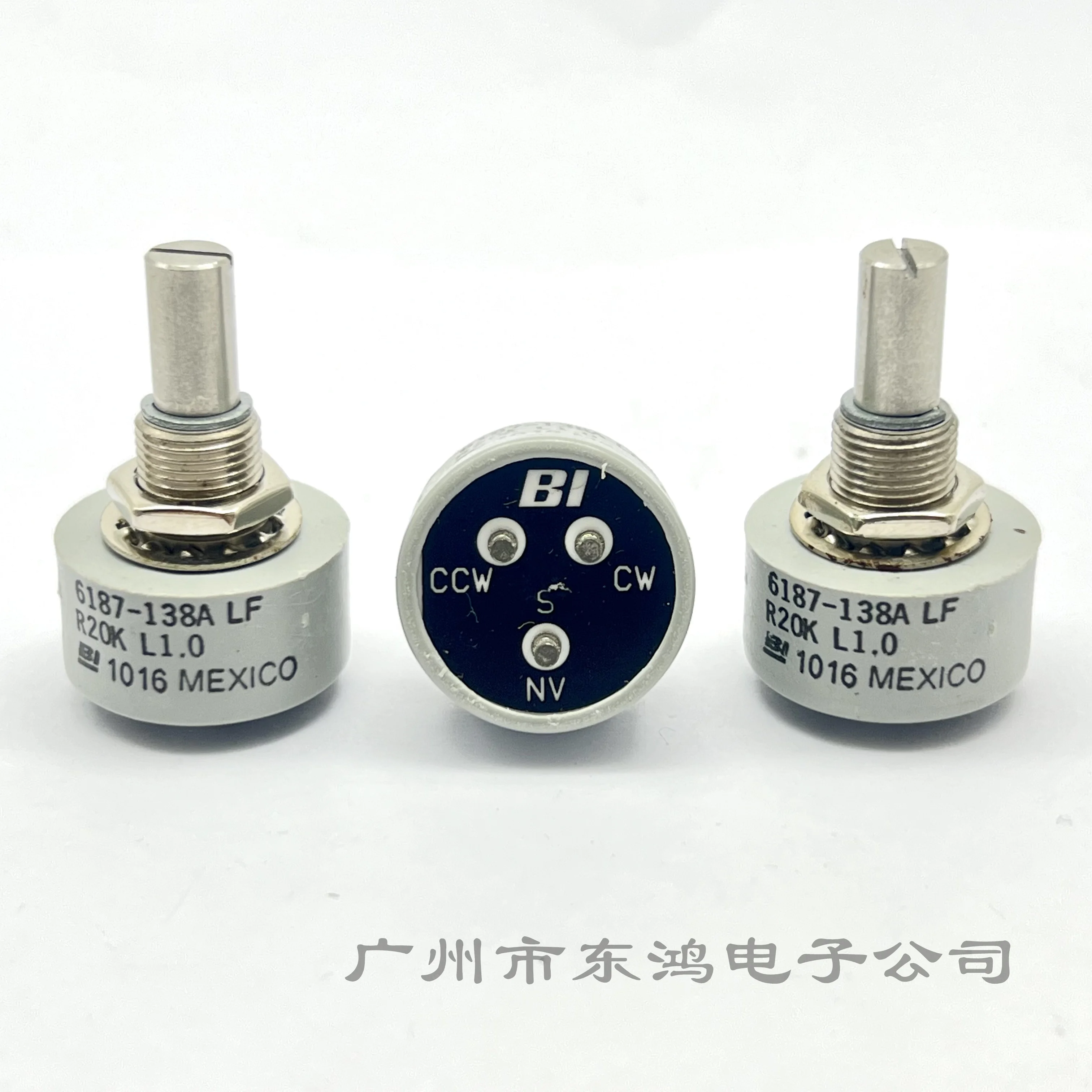 1 pcs 187 360 Degrees Without limit of 6187R Conductive Plastic Potentiometer 6187 20k Precision Resistor
