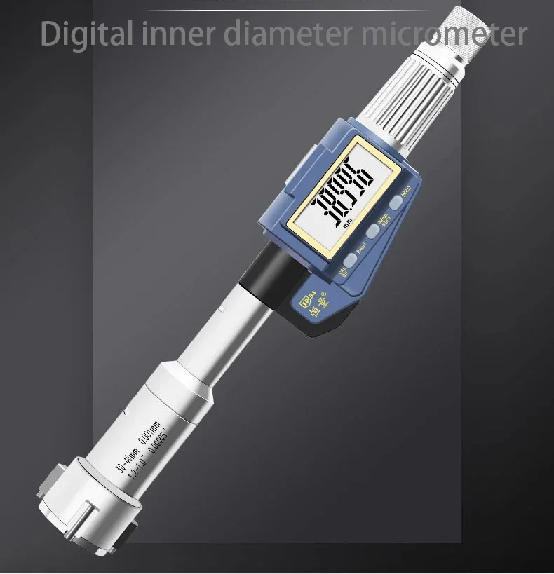 Description Picture 2 of itemDigital Three-Claw/three-Point Inner Diameter Micrometer For Measuring Through Holes, Blind Holes, And Bearing Inner Holes 0.001