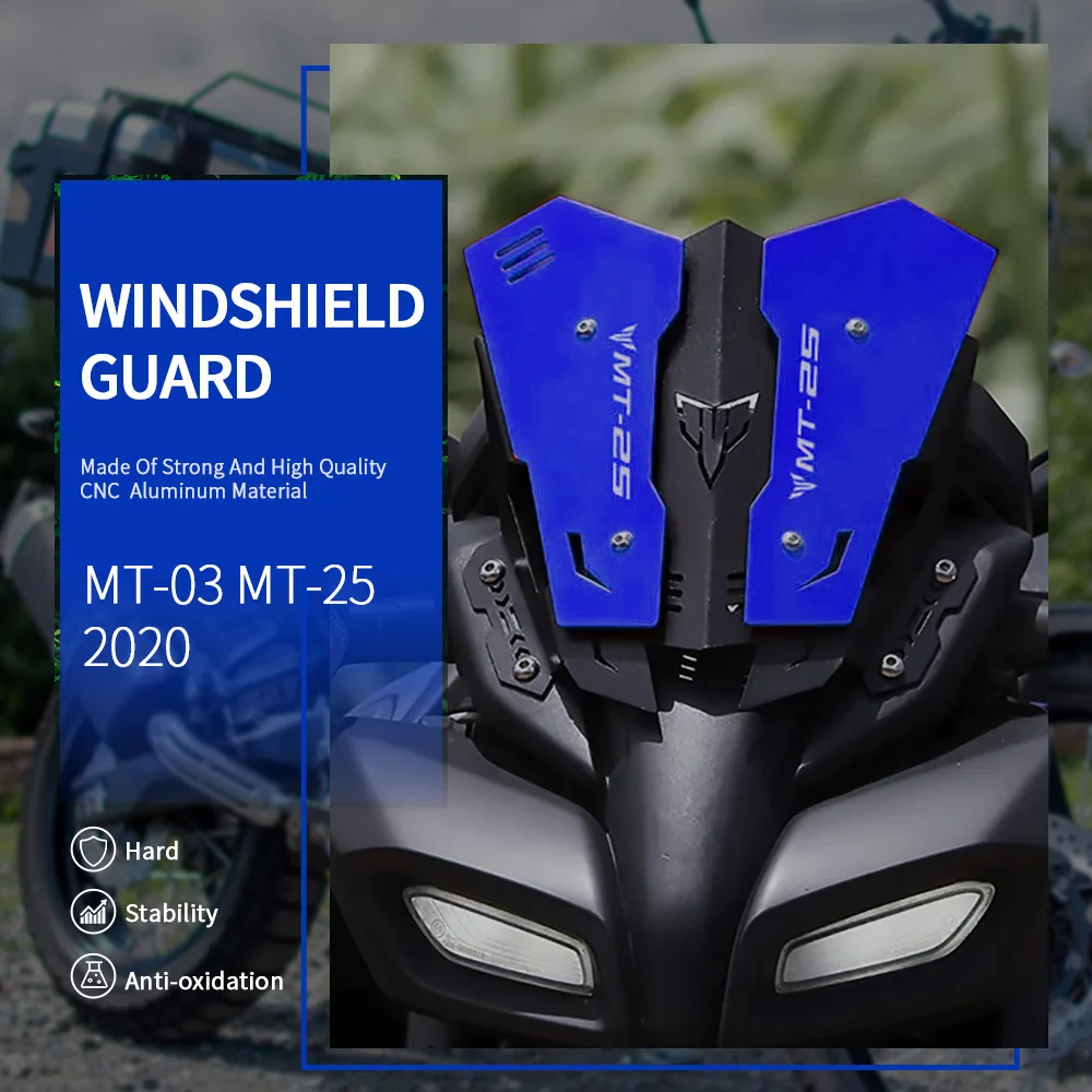 

For YAMAHA MT-03 MT03 MT 03 MT-25 MT25 MT 25 2020 Motorcycle Windshield Fairing Windscreen Baffle Wind Deflectors