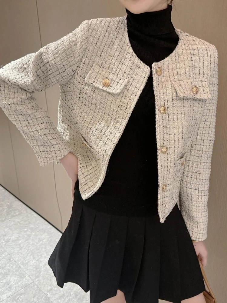 Veste courte Vintage verte pour femmes, tendance printemps-automne, Design ajusté à la mode avec Style Noble