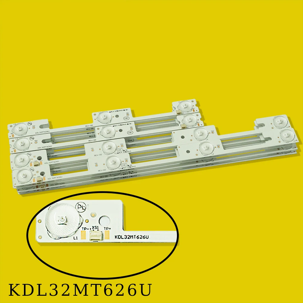 Оригинальная подсветка для Konka KDL32MT626U, 10 шт., 4 светодиода, 10 шт., 3 светодиода, 35019055, 35019056, 32L2400, 32-дюймовая, фонарь, 6 в, 20 шт. 80pcs original for konka kdl32mt626u 35019055 35019056 light bar 32 inch backlight lamp led strip 6v
