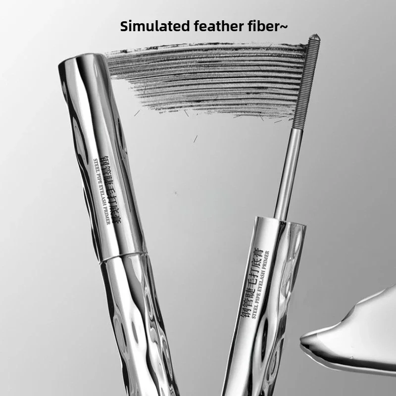 Mascara à cils en fer métallique, imperméable, en Fiber de soie, noir, Extensions de cils longues et bouclées, maquillage pour les yeux Non aggloméré, cosmétiques