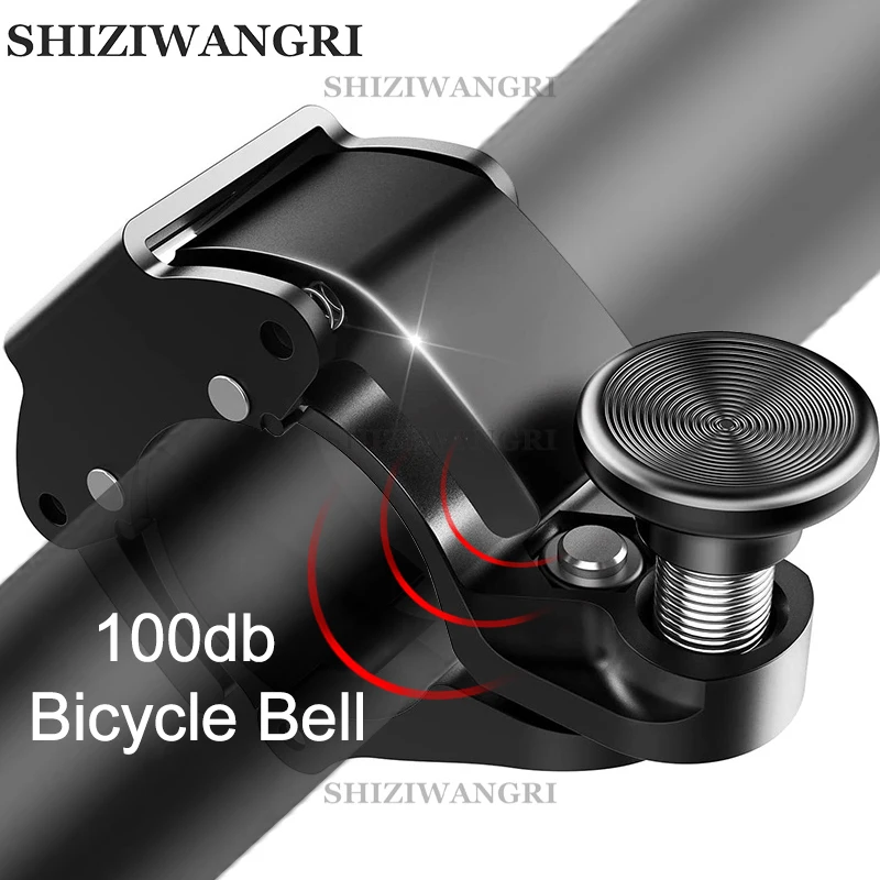Rockbros Bicycle Bell Ring Mtb Bike Horn Crisp Sound For Safety Cycling