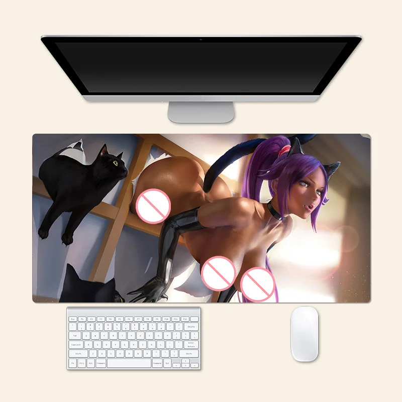 

Large Mouse Pad PlayMat Game Sexy Shihouin Yoruichi Bleach Anime Creative Desk Gaming Mat Office Mousepad