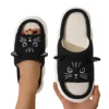 Smile 2024 Summer New Non-slip Breathable Sweat-absorbing Linen Slippers Women Thick-soled Four-season Cotton And Linen Slippers 1