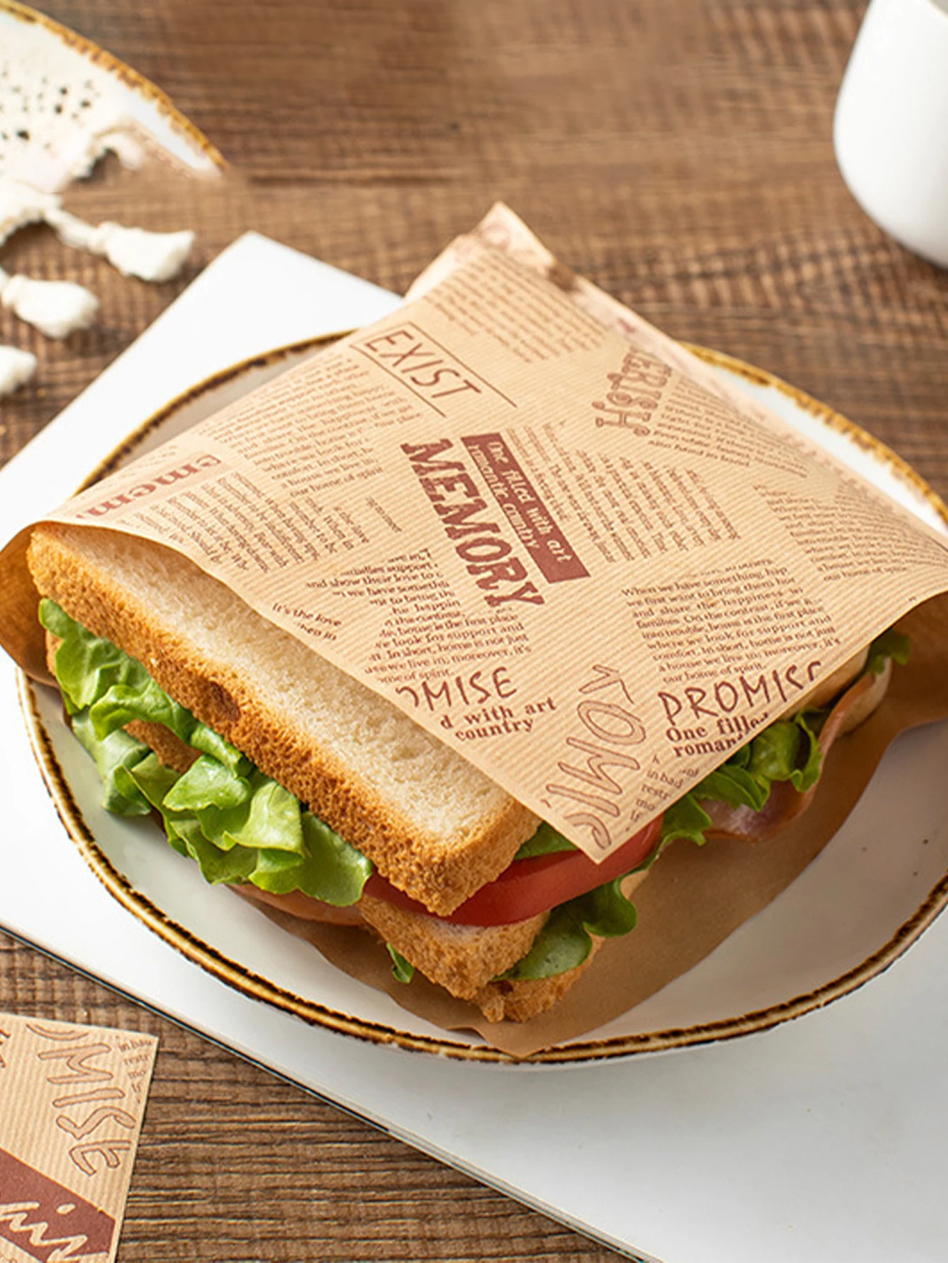 50PCS Grease-Resistant Kraft Paper Food Wrapping Sheets – Oil-Proof Sandwich, Burger, F... - SKU PFWS1045 - UGI Packaging