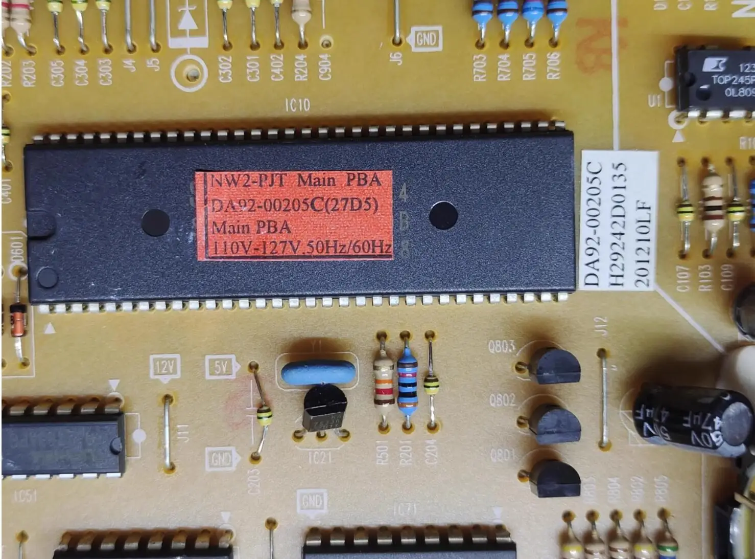 bom para refrigerador mainboard da92 00205c 127v 01