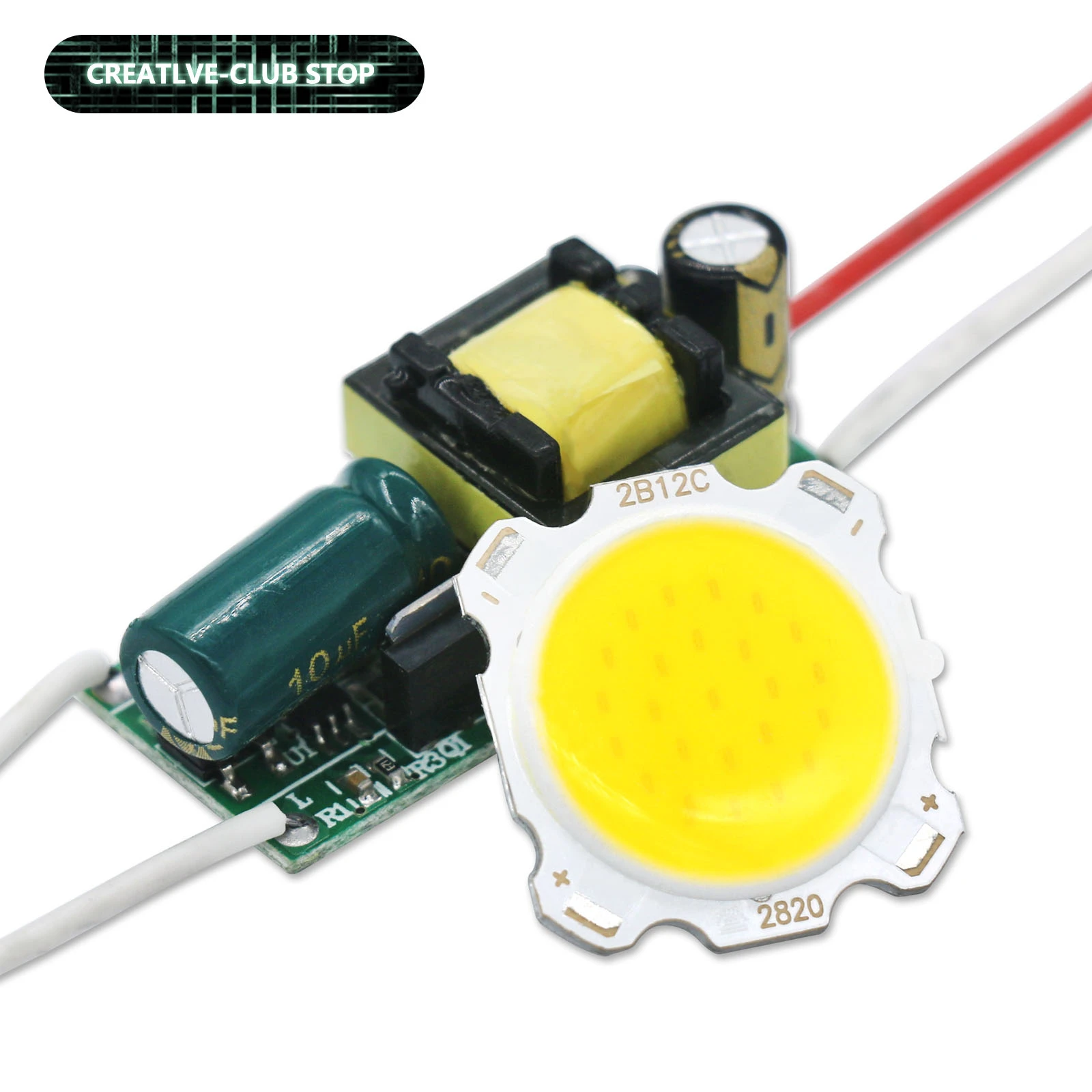 10W a Set LED Driver With LED COB SMD Chip 90 265V Warm/Cold/Neutral