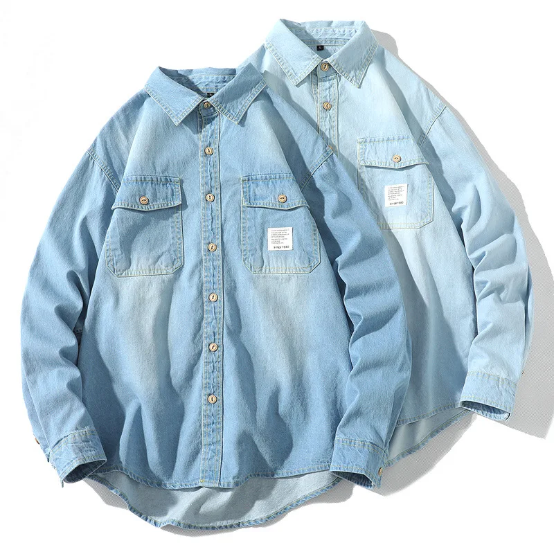 long sleeved Shirt Jacket Denim Shirt 