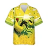 Harajuku Fashion Rooster Graphic Beach Shirt Casual Farm Tropical Shirts For Men Clothes Animal Chicken Aloha Short Sleeve Tops 4