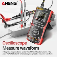 ANENG AOS02 Professional Digital Oscilloscope Multimeter True RMS 48MS/s Sampling Rate 10MHZ Analog Bandwidth Data Storage 2