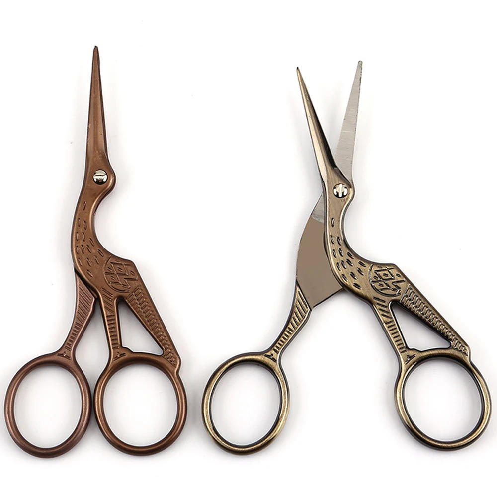 Stainless Steel Safe Eyebrow Scissors Shaping Nose Eye Brow Trimmer Shaver Face Hair Removal Blades Cutter Woman Makeup Tools 2