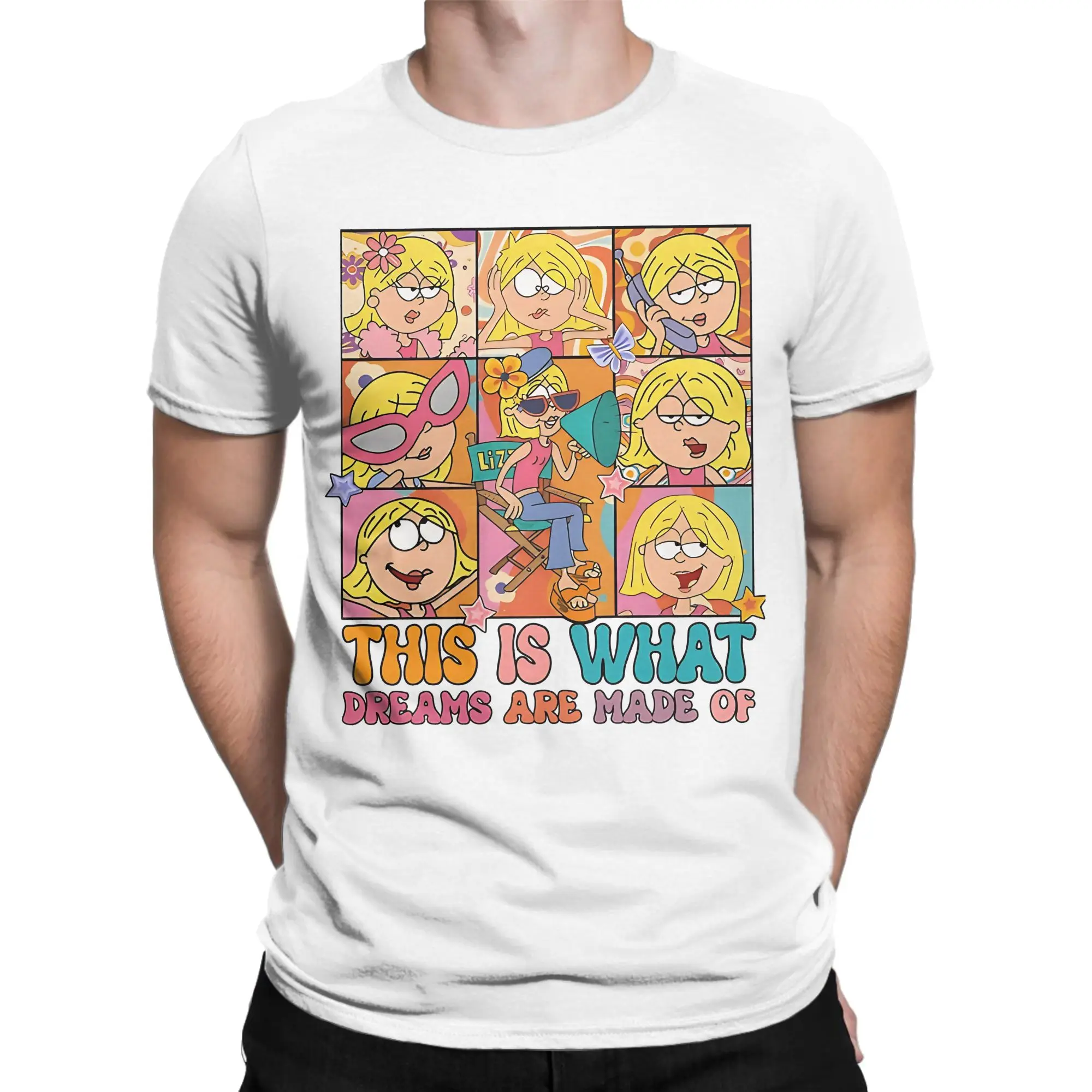 Hilarys Duffs Cartoon Lizzies T-Shirt für Männer und Frauen, 100 % Baumwolle, lustige T-Shirts, Rundhals-T-Shirts, kurzärmelige Kleidung, Sommer