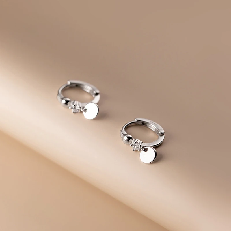 2 pezzi orecchini a cerchio minimal in acciaio inossidabile per donne ragazze color oro piccolo orecchino penetrante regalo di nozze fibbia liscia per l'orecchio  36