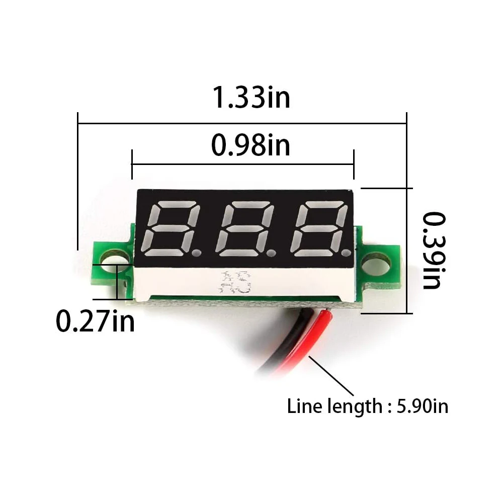 M4430 DC 0-100V 200V 10A Digale Voltmetro Amperometro 0.28 ''Display A LED Regolatore Di Tensione Volt AMP Tester Del Tester Auto Car DC 5V 12V - Foto 12