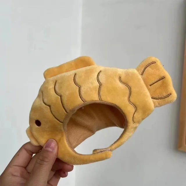 Cartoon Cat Hat Cute Fish Shape Pet Cat Costume Breathable Headdress Hat For Cat Pet Cat Headgear Pet Plush Fun Hat Toy For Cat Cartoon Cat Hat Cute Fish Shape Pet Cat Costume Breathable Headdress Hat For Cat Pet Cat Headgear Pet Plush Fun Hat Toy For Cat