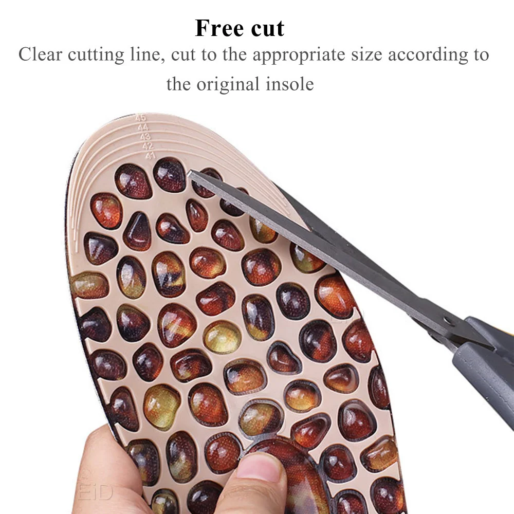 EiD Hochwertige Cobble Massage Magnetische Einlegesohlen Fuß Akupressur Schuhpolster Therapie Schlankheits-Einlegesohlen für Gewichtsverlust Mann Frauen – Detail 24