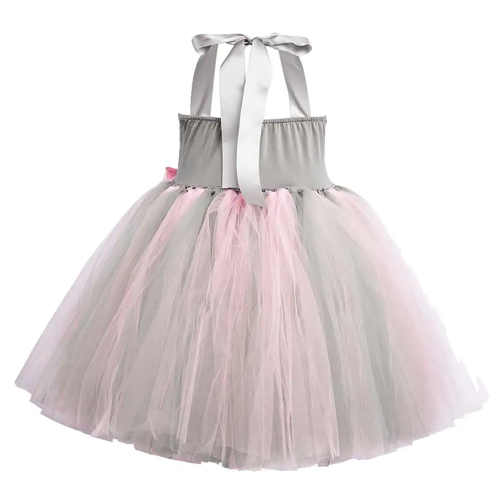 Kids Girls Mouse Cosplay Tutu Dress Tail Gloves Stage Performance Dance Skirts Costume Halloween Party Cartoon Disguise Outfits