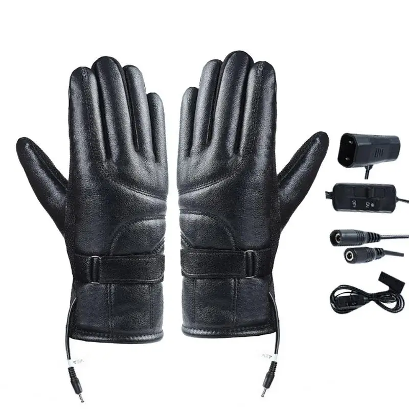 

Heated Cycling Gloves Heating Warmer For Ice Fishing Rechargeable Winter Gloves For Men Winter Essentials For Hiking Motorcycle