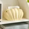 Ceramic Tissue Box  Napkin Holder Box Pearl Shell Shape Mermaid Cute Storage HOME Coffee Restaurant Hotel Bedroom Desktop Decore 6
