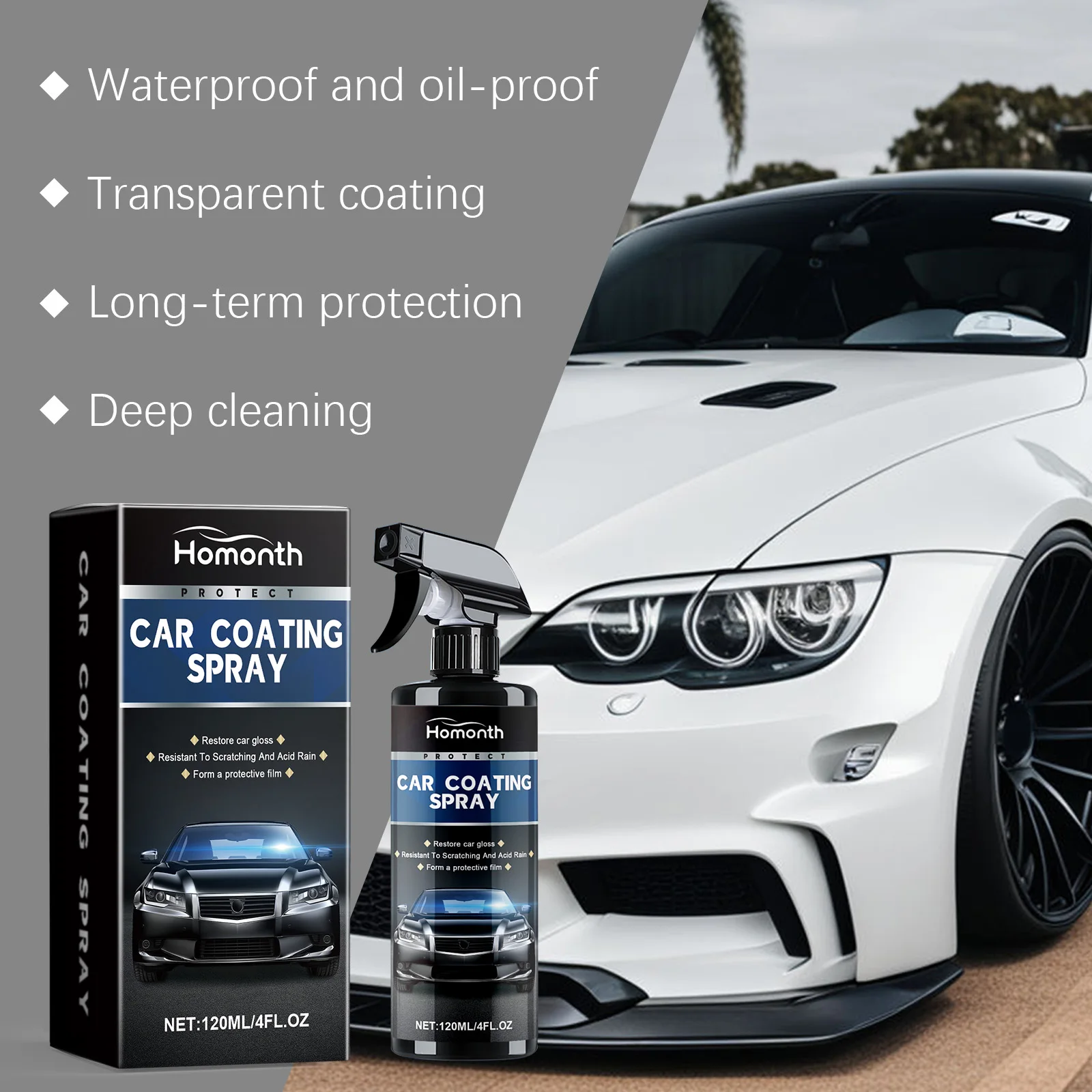 Car coating spray Ceramic for Car Paint Protection & Scratch Repair Stain Remover Scratch-Resistant Renewal Polish 169 g